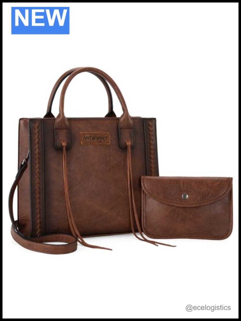 Wrangler Tote Bag Women Western Cowhide Purse Vegan Leather